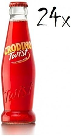 24 x San Pellegrino Crodino Twist Wildberry Aperitif Drink 175ml Non Alcoholic!