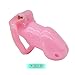 Nice Opple Male Resin Chastity Device CB Penis Cage with JJ lock Couple Games Pink