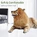 VIVREAL Lion Mane Costume for Dog - Lion Dog Costume Funny Adjustable Lion Wig Easy to Fit Medium to Large Sized Dog for Halloween Christmas Party with Ears,Large Dog Costume for Pet as Lion King