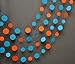 Boston Creative Company Garland - Blue Orange Garland - Beach Wedding - Wedding Garland - Paper Garland - Birthday Party Decorations - Nursery Decor - Blue and Orange Baby Shower - Blue Baby Shower