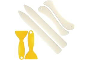 6 pcs Bone Folders, book binding kitCrease Makers, Scoring Tool, Plastic Bone Folder Paper Creaser, Bookbinding, Origami Tool