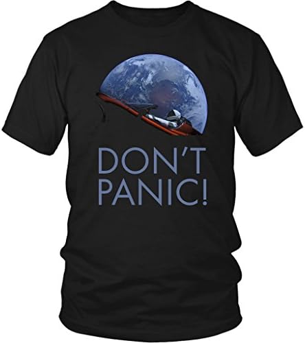 Starman Don't Panic in Orbit SpaceX District Unisex T-Shirt