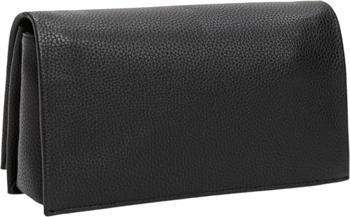 Damen Crossbody Bag Tasche mit Kette, Schwarz (Black), Einheitsgröße
