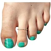 Ellie J Maui Toe Ring for Women– 14k Adjustable – Silver, Gold, or Rose Gold – Simple and Comfortable | 1.3 Hammered band Gold Filled ring, Rose Gold, Sterling Silver
