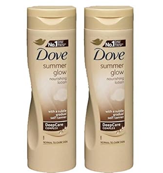 Dove Sommer Leuchtet Gradual Selbst Braune Bodylotion Medium Zu Dark 2 X 250 Ml = 500Ml