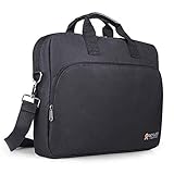 Laptop Bag,15.6 Inch USB Laptop Briefcase, Valentine's Day Gifts, REYLEO Waterproof Travel Business Messenger Shoulder Bag with Luggage Strap for Men Women School Fits MacBook HP Dell Notebook Tablet