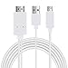 AnoKe MHL Micro Usb 3.0 To Hdmi Cable Adapter 1080p Hdtv For Samsung S3, S4, S5, Note2, Note3, Note4, Note Edge, Mage6.3, Tab S 8.4, Tab S 10.5, Tab 3 8-inch, Tab 3 10.1-inch, Note 8.0, Tab Pro 8.4, Tab Pro 10.1, TabPro 12.2, Note 10.1 (2014) White
