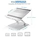 Laptop Stand, OMOTON Height Adjustable Aluminum Laptop Holder with Fooling Function and Laptop Stand Clamp for USB-C Hub, Compatible with All Computers and Laptops of 10-17.3