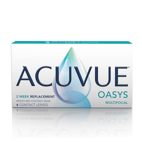 ACUVUE OASYS MULTIFOCAL - Lenti a contatto quindicinali per la presbiopia - Protezione UV;+0.00 diottrie; BC 8.4; DIA 14.30; ADD High; 6 lenti
