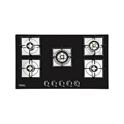 Buy Hindware Diva Plus Stainless Steel 5 Burner Gas Stove Black