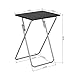 AINGOO TV Trays Set of 2, Folding Snack Tables No Assembly Required, TV Trays for Eating at Couch Sofa, Black