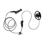 Maxtop AEH2000-M9 D-Sharp Earhanger Earphone for Motorola XPR-6500 XPR-6550 XPR-6580 XPR-7350 XPR-7380 APX-4000
