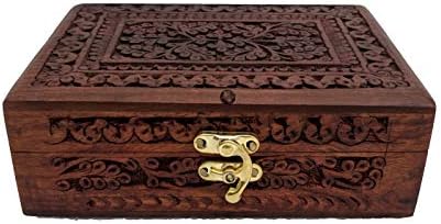 AWC Handmade Wooden Jewellery Box for Women