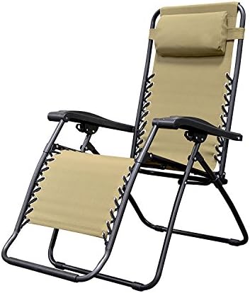 Caravan Sports vVhGIF Infinity Zero Gravity Chair, Beige, 2 Units