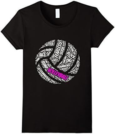 Women's Kids Volleyball Apparel - Volleyball sayings shirt for girls Small Black