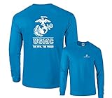 USMC The Few The Proud White Emblem Marines F&B Long Sleeve Shirt