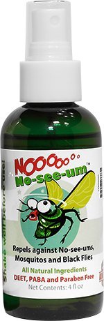 NO NO-SEE-UM All Natural No Deet Insect Repellent Spray Bottle, 4 oz NO NO-SEE-UM All Natural No Deet Insect Repellent Spray Bottle, 4 oz