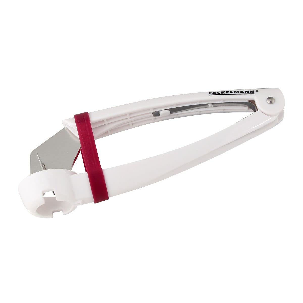 Fackelmann "Arcadalina Plum Corer, White/Pink, 8.3 x 3.5-Inch