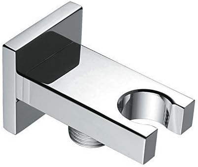 Shower bracket-Solid Brass Square Handheld Shower Head Bracket Holder Wall Mount,Concealed installation Polished Chrome Finish
