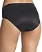 Warner's Women's No Pinching No Problems Dig-Free Comfort Waist Microfiber Hipster 5638, Black, Large
