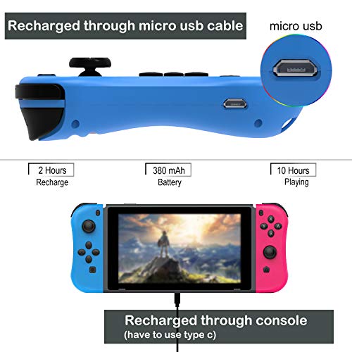 Joycon Replacement for Nintendo Switch Joy Con Controller, Kinvoca