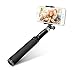 Coolreall Extendable Selfie Stick Monopod with Adjustable Clamp - Black (Build-in Bluetooth Shutter)