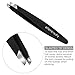 Tweezers for Ingrown Hair, ETEREAUTY Precision Slant Tweezers and Pointed Eyebrows Tweezer Set Stainless Steel Eyebrow Plucking 2 Pieces