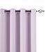 Vangao Lilac Curtain 63 Inches Length for Living Room Bedroom Room Darkening Window Treatment Panel Triple Weave Moderate Blackout Drape Grommet Top 2 Panel
