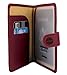 ZOPPEN Passport and Vaccine Card Holder Combo, Passport Holder with Vaccine Card Slot, Passport Wallet Cover Travel Essentials Document Organizer, Rfid Blocking Travel Wallet Womens, Wine Red