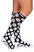 CPR Compression Socks for Women Men Nurses & Athletes- Knee High Compression Socks - For Travel, Nursing, Athletic & Medical Recovery - Soft Comfortable Feel w/ Therapeutic Compression (Polka-Medium)