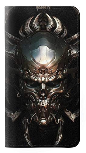 RW1027 Hardcore Metal Skull PU Leather Flip Case Cover for Sony Xperia XZ2 Premium