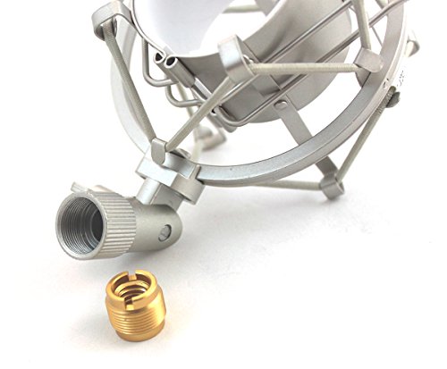image for Weymic Silver Metal Shock Mount Holder Clips for Such AT2020 AT4033 La