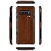 Goospery Galaxy S10 Plus (2019) Leather Wallet Case with Card Holder, Protective PU Leather Bumper Phone Case Cover (Brown)