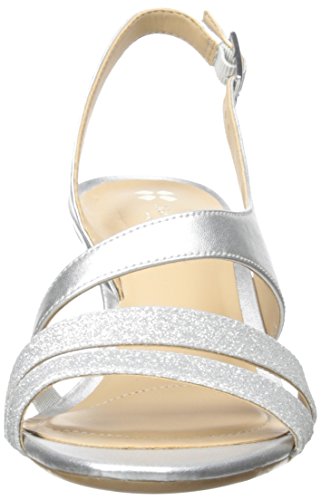 naturalizer taimi dress sandals silver Amazon.com | Naturalizer Womens Taimi Strappy Mid Heel Slingback Dress Sandals ,Silver Glitter,7 M US