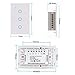 WiFi Smart Wall Light Touch Panel Switch 3 Gang,Remote Control with Smart Phone,Compatible with Alexa and Google Assistant,Timer Function,No Hub Required,Wireless Lighting Control(Wall Switch 3 Gang)