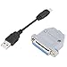 GOTOTOP 12cm UC100 USB Cable + 25 Pin USB to Parallel Adapter Converter CNC Controller for Mach3