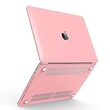 iBenzer Soft-Touch Series Plastic Hard Case for Apple Macbook Pro 13-Inch with/without Touch Bar and Touch ID - Rose Quartz
