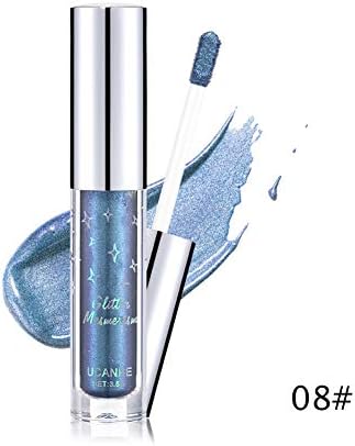 wewa98698 UCANBE Glitter Chrome Metallic Liquid Eyeshadow Waterproof&Highly Pigmented Makeup for Women - 8#