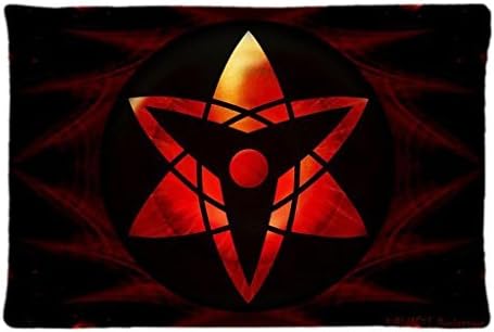 Sasuke Mangekyou Sharingan Personality Cotton & Polyester Pillow Case Cover (One Side) 20*30 Inch MartinezWow Designed