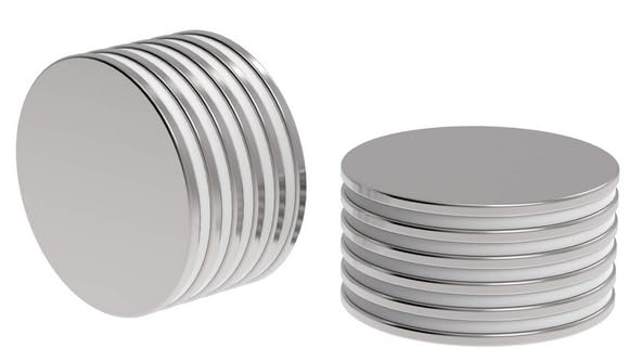 12Pc Super Strong N52 Rare Earth Neodymium Magnet 1.26" x 1/16" Discs, by Applied Magnets