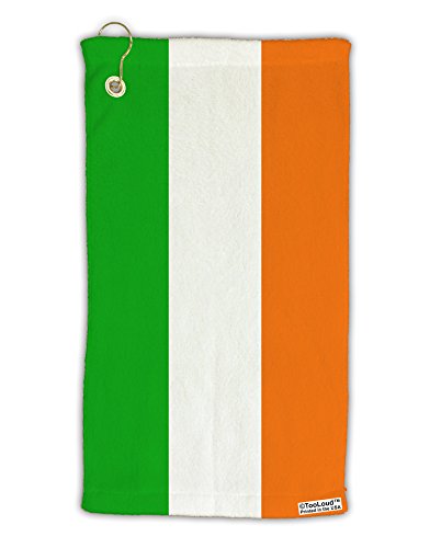 TOOLOUDIrish Flag - Flag of Ireland Micro Terry Gromet Golf Towel 15" x 22" All Over Print