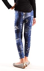 Dinamit Jeans Girls Fun Printed Leggings Denim