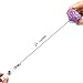 Ascrafter Multicolor Heart Retractable Name Card Badge Holder with Alligator Clip, ID Badge Reel Clip On Card Holders, 6 Pack