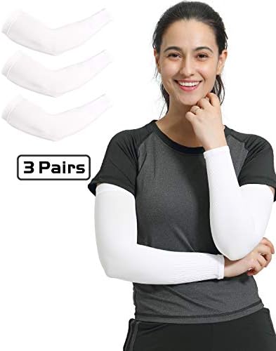 Arm Sleeves for Men Women, Cooling Sun Sleeves to Cover Arms, Prefect for Cycling Driving Golf Running