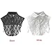 Sunward Women Girls Vintage Lace Half Shirt Round Collar Detachable Blouse Tie