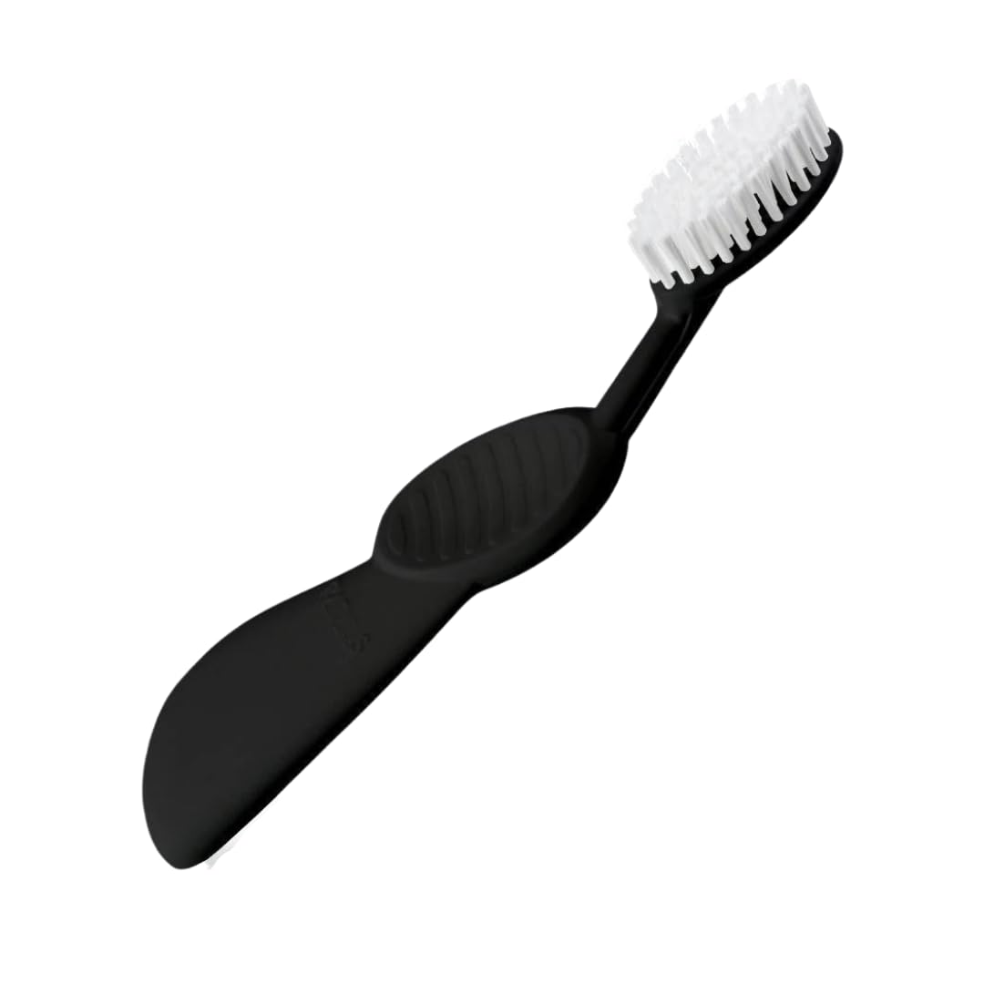 RADIUS Toothbrush Flex Brush Right Hand Black/White 1 Unit | BPA Free and ADA Accepted | Designed to Improve Gum Health and Reduce the Risk of Gum Disease — image 1