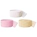 Andaz Press Crepe Paper Streamer Hanging Party Decorations Kit, 240-Feet, White, Pink, Ivory, 1-Pack, 3-Rolls, Blush Champagne Colored Wedding Baby Bridal Shower Birthday Supplies