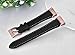 VIGOSS Leather Band Compatible with Fitbit Charge 3/3 SE Bands Women Soft Charge3 Band with Adapters Strap for Fitbit Charge 3/3 SE Tracker Smartwatch (Black 2, 5.5