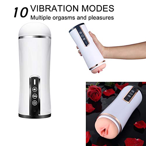 Training Quiet 3D Realistic Charging Waterproof USB Rechargable Pleasure Toys Men Automatic Sucking vǎgǐńa MaStürbatǐon Safer and Convenient Handheld Vibartion - Thumbnail 2
