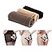 Women’s Sexy Sheer Crotchless Pantyhose - Push-up Satin Open Crotch Free Tights - Reinforced Toe (3 Pair 15D Multicolor)